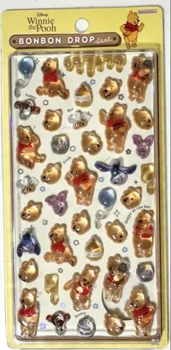 ボンボンドロップシール ディズニー くまのプーさん 大 新品未使用未開封正規品