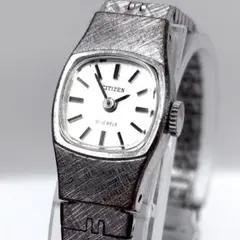 稼働品 シチズン シルバー 21石 アンティーク レディース 手巻き