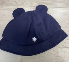 POLO Baby 耳付きネイビー帽子