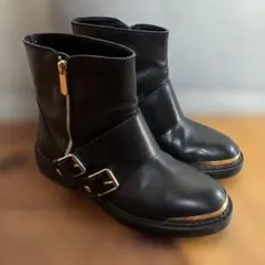 ZARA レザーショートブーツ 37のサムネイル