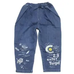 新品　130cm 　デニムパンツ キッズ 　オフィシャルチームのサムネイル