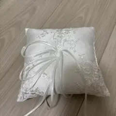ホワイト リングピロー