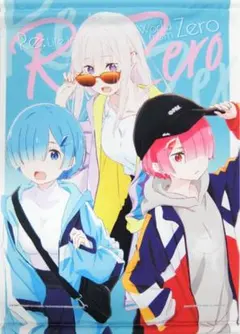 リゼロ × ローソン　タペストリー　Loppi 等身大タペストリーB（レム）【ローソン・Loppi・HMV限定】 : Re:ゼロ