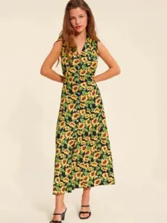 Rouje Paris FAUVE dress 向日葵柄 ノースリーブワンピースのサムネイル