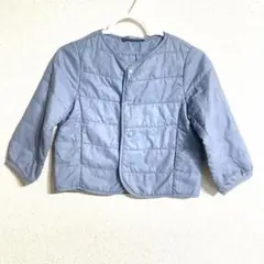 UNIQLO ライトウォームパデット コンパクトジャケット ブルー 80cm