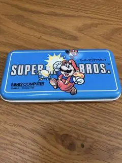 スーパーマリオブラザーズ 缶ペンケース　当時物