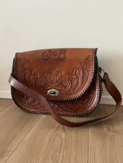 ヴィンテージレザーショルダーバッグ