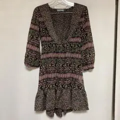 Anna Kerry 花柄ワンピース　シフォンのサムネイル
