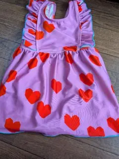 ハート柄 ワンピース水着 110サイズ マーキーズ