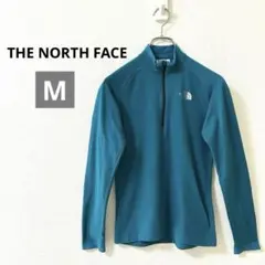 ノースフェイス　ハーフジップ　カットソー　レディース　長袖　ブルー　肌触り　M