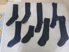 ネイビー ロングソックス 8足セット 24cm