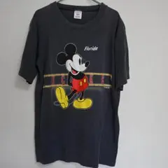 ミッキー Tシャツ USA製 ビンテージ 総柄 全身プリント 半袖　ディズニー