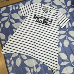 rough★★ボーダーねこT★★美品のサムネイル