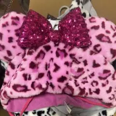東京ディズニーリゾート ファンキャップ ヒョウ柄 レオパード ミニー ピンク
