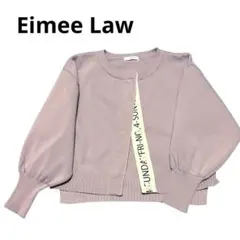 Eimee Law エイミーロウ　ロゴテープカーディガン　美品ピンクのサムネイル