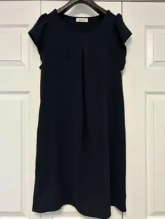 授乳　ワンピース　ネイビー　フォーマル