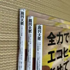 週刊大衆　R7年6/16・7/28・8/18 3冊セット(715)