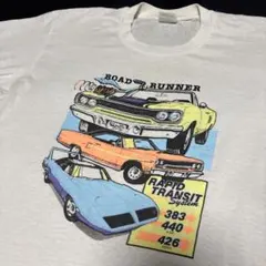 88年製 プリムス ロードランナー Tシャツ クライスラーUSA製 80s 