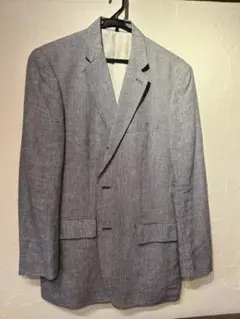 バナナリパブリック　プレミアムリネン チェック柄 テーラードジャケット