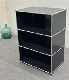 正規品■USMハラー■キャビネット 1列3段　全部違う鍵つき　パーソナルロッカー □USM/ハラーシステム□キャビネット 1列3段 白 鍵あり | 入荷