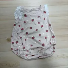 まとめ買い歓迎　70サイズ　ベビー服　ロンパース　イチゴ柄　花柄