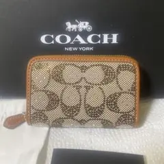 COACH コーチ　エッセンシャル　コインケース　カードケース　ラインストーン