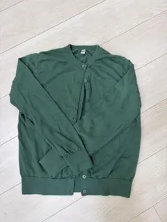 UNIQLO グリーン カーディガン 長袖