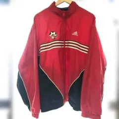 90s adidas MSU カレッジ刺繍 ナイロンジャケット L アディダス