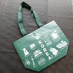 5/末まで KOREAスターバックス　エコバッグ 緑色