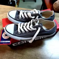 美品　CONVERSE ALL STAR グレー ローカット スニーカー