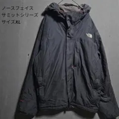 【訳あり】ノースフェイスサミットシリーズ中綿ジャケットXL 黒 古着【一部破損】