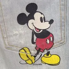 ドルチェアンドガッパーナー　ミッキーデニム48 DOLCE\u0026GABBANA ディズニー ミッキー クラッシュデニム\サイズ48
