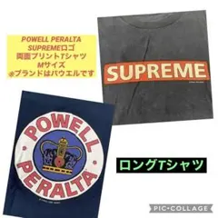 【POWELL PERALTA】SUPREMEロゴ 両面プリントTシャツ Mのサムネイル
