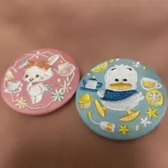 Sanrio Characters 刺繍缶バッジ 2個セット サンリオ