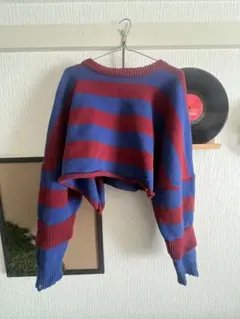 【超美品一点物】激レアショート丈ボーダーニット❗️