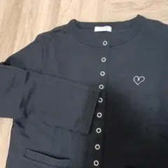 FREAK'S STORE 　スウェット カーディガン　ブラック　フリーサイズ