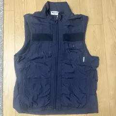 FIRST DOWNフィッシングベスト　XL ネイビー　メンズ　ナイロン