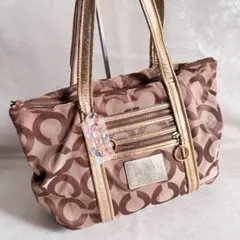 COACH コーチ トートバッグ シグネチャー ポピー キャンバス 13826