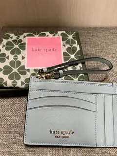 kate spade ライトブルー パスケース