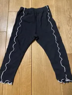 フリル付き ブラック レギンス 90㎝