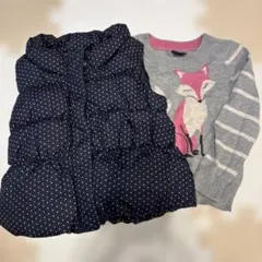 babyGap ダウンベストとセーターセット 80cm 12-18ヶ月