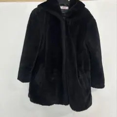 イングファースト★140センチ エコファーコート　アウター　黒