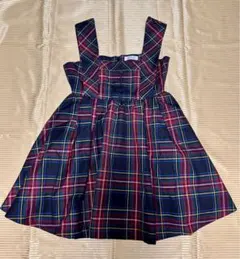 チェックミニワンピース　イーハイフン　ボンボン