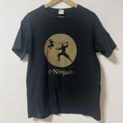 Printstar 忍者 Ninja Tシャツ M 黒　ブラック