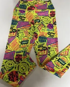 正規品★USED!ZUMBAニコ柄イエローレギンスS