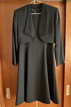 昭和レトロ　ボレロワンピース　ブラックフォーマル