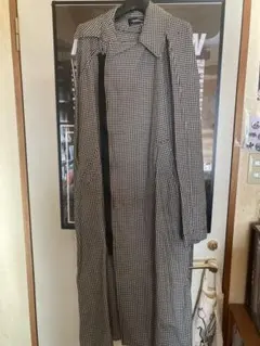UNDERCOVER トレンチコート チェック柄 ジップアップのサムネイル