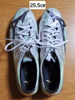 ミズノアルファ2 エリート WH（ホワイト×ネオンイエロー）サッカーシューズ