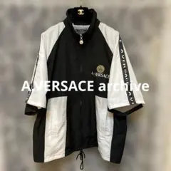 【超希少◎】美品A.VERSACE 半袖ナイロンジャケット　メデューサ刺繍90s