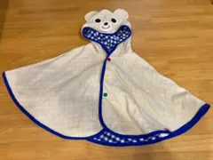 ミキハウス　くまさんポンチョ　フリーサイズ
